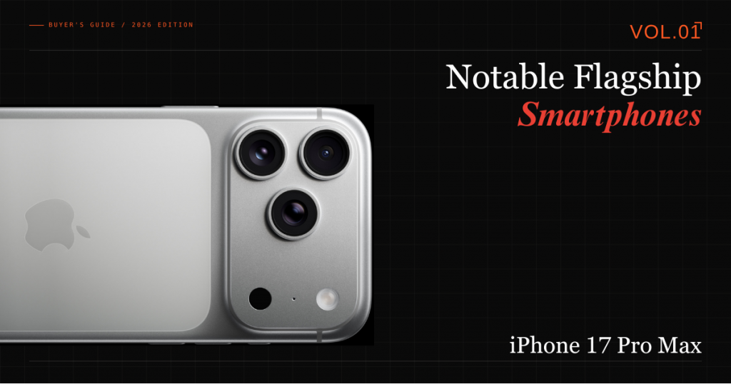 Notable smartphones in Canada for creative young professionals in 2026. iPhone 17 Pro Max.