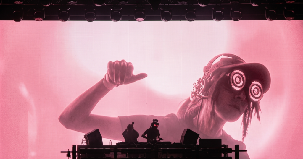 Rezz, one of the popular Canadian DJ. Music festivals & raves.